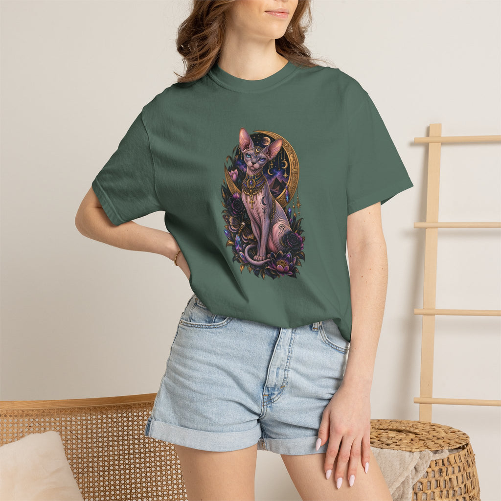 Egyptian Sphynx Moon cat Graphic T-Shirt