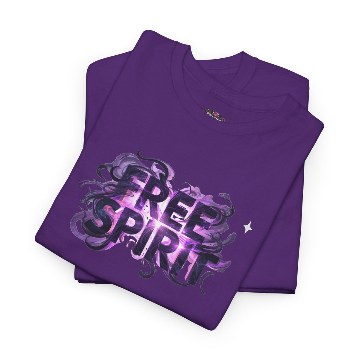 Free Spirit Tee — Purple Galaxy Wings Graphic T-Shirt