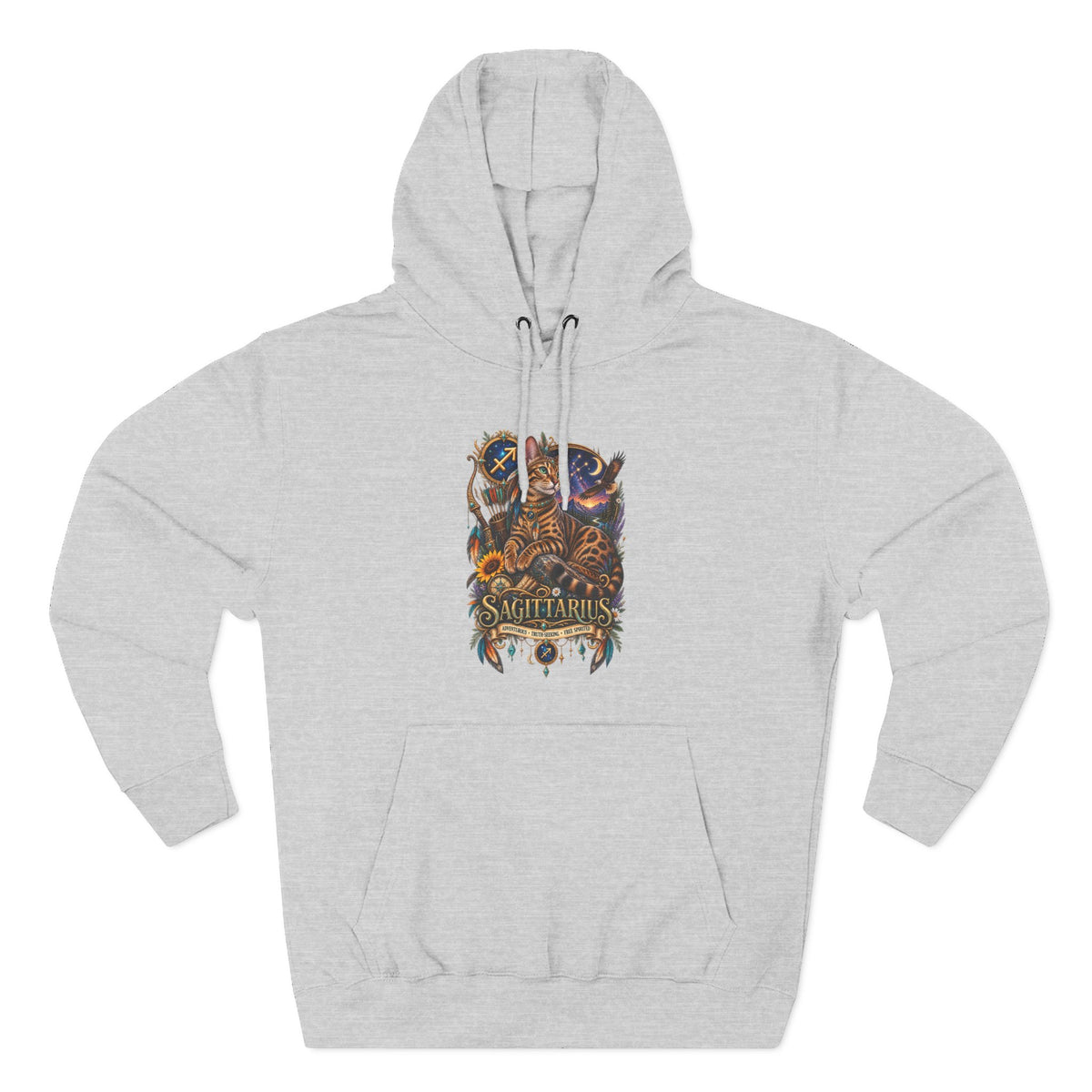 Sagittarius Bengal Zodiac Hoodie — Celestial Archer Constellation Graphic