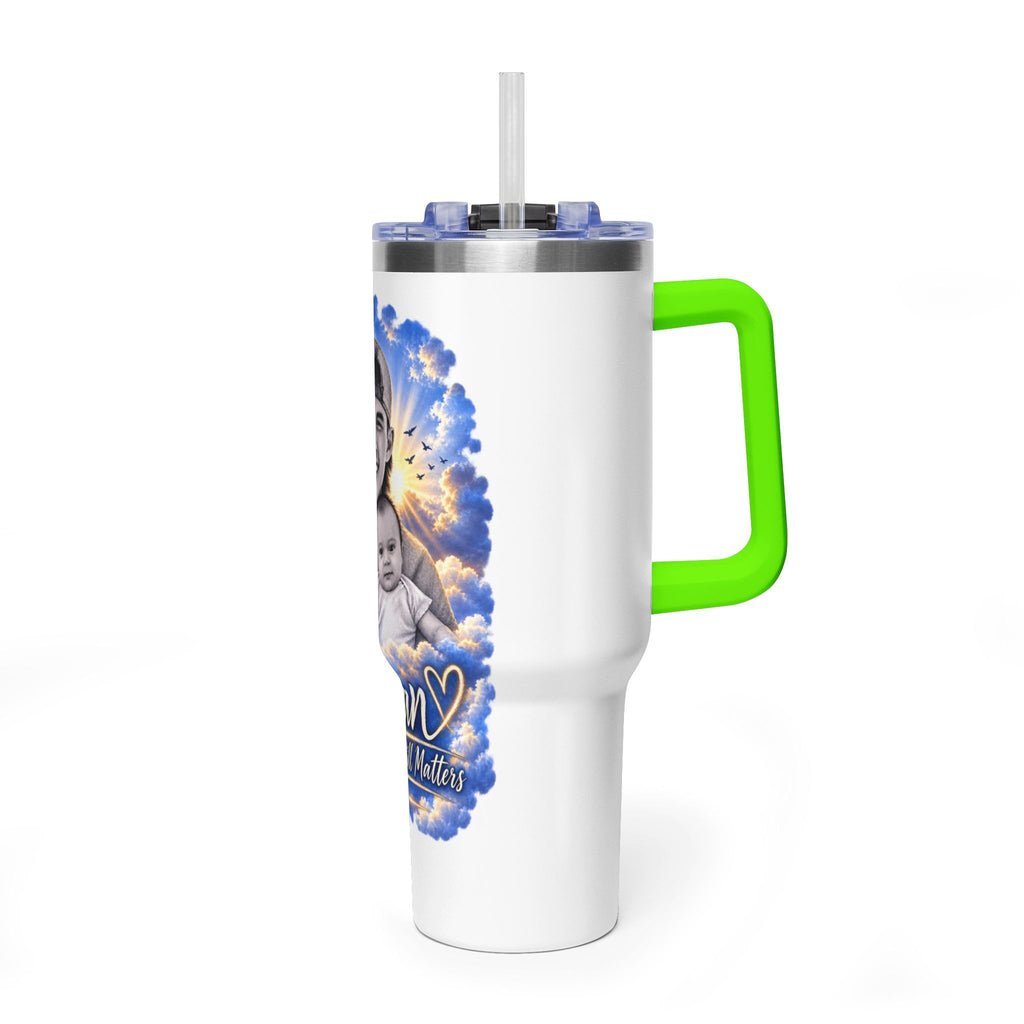 Memorial 40oz Tumbler - "Ethan" Personalized Tribute Vacuum Insulated Cup