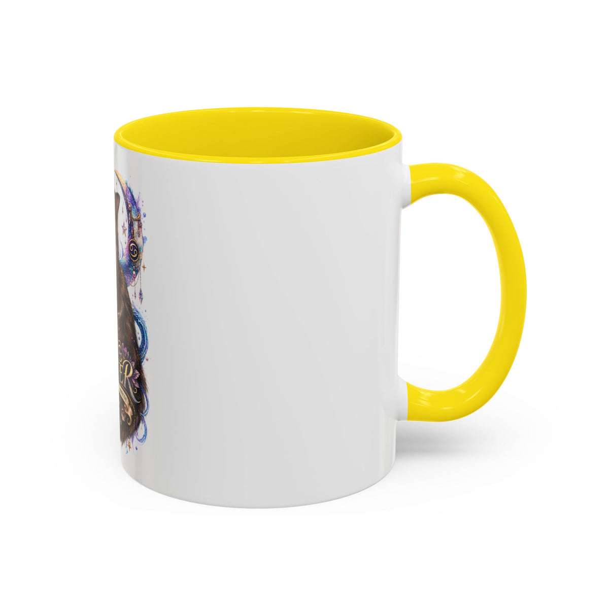 Cancer Zodiac Tortoiseshell Cat Accent Coffee Mug – Astrological Cat Lover Gift (11/15oz)