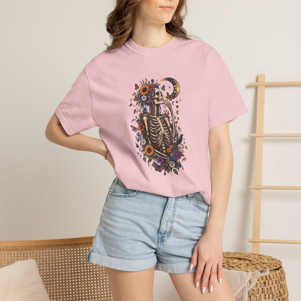 Floral Skeleton T-Shirt — Gothic Floral