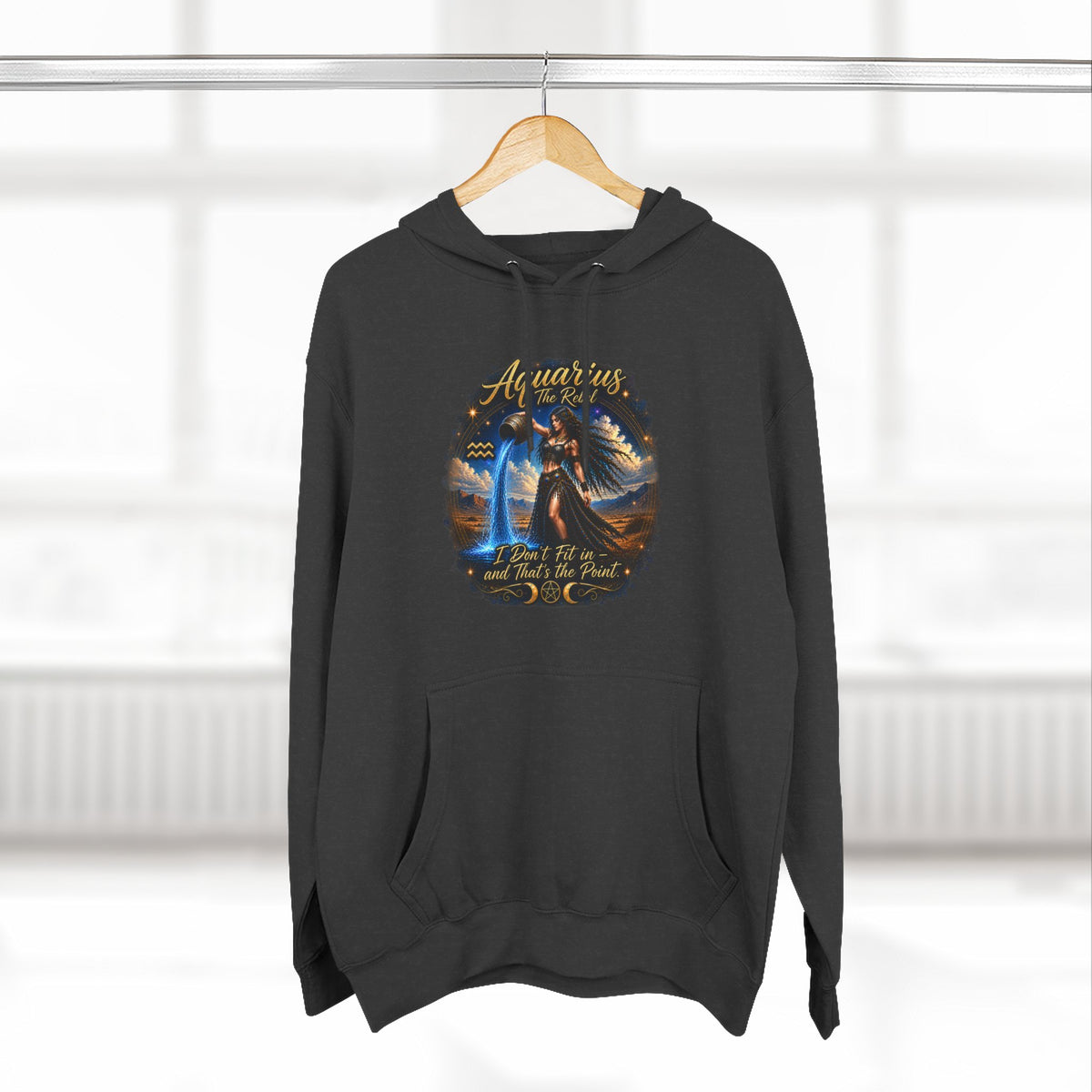 Aquarius Rebel Zodiac Hoodie