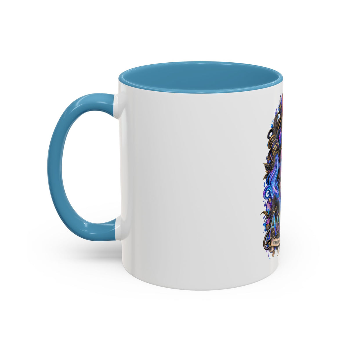 Aquarius Zodiac Cat Coffee Mug — Sphynx Astrology 11/15oz Accent Mug