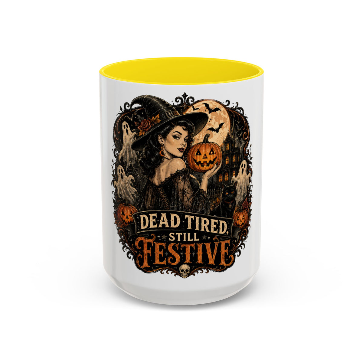 Dead Tired Still Festive Halloween Coffee Mug