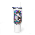 40oz Tumbler — "Higher Vibrations" Ghost & Cat Thermal Travel Mug