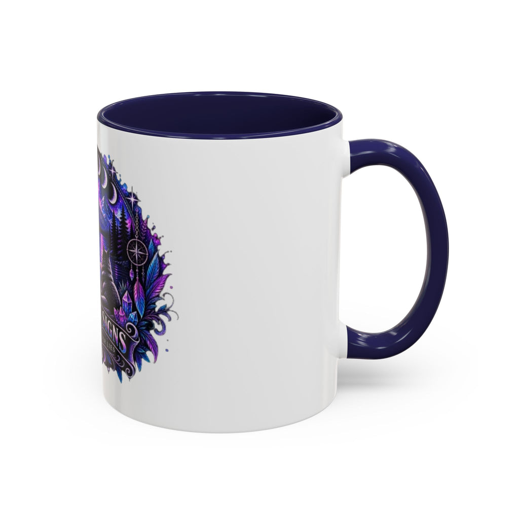 Mystic Moon Coffee Mug — "Trust the Signs" Night Sky Design