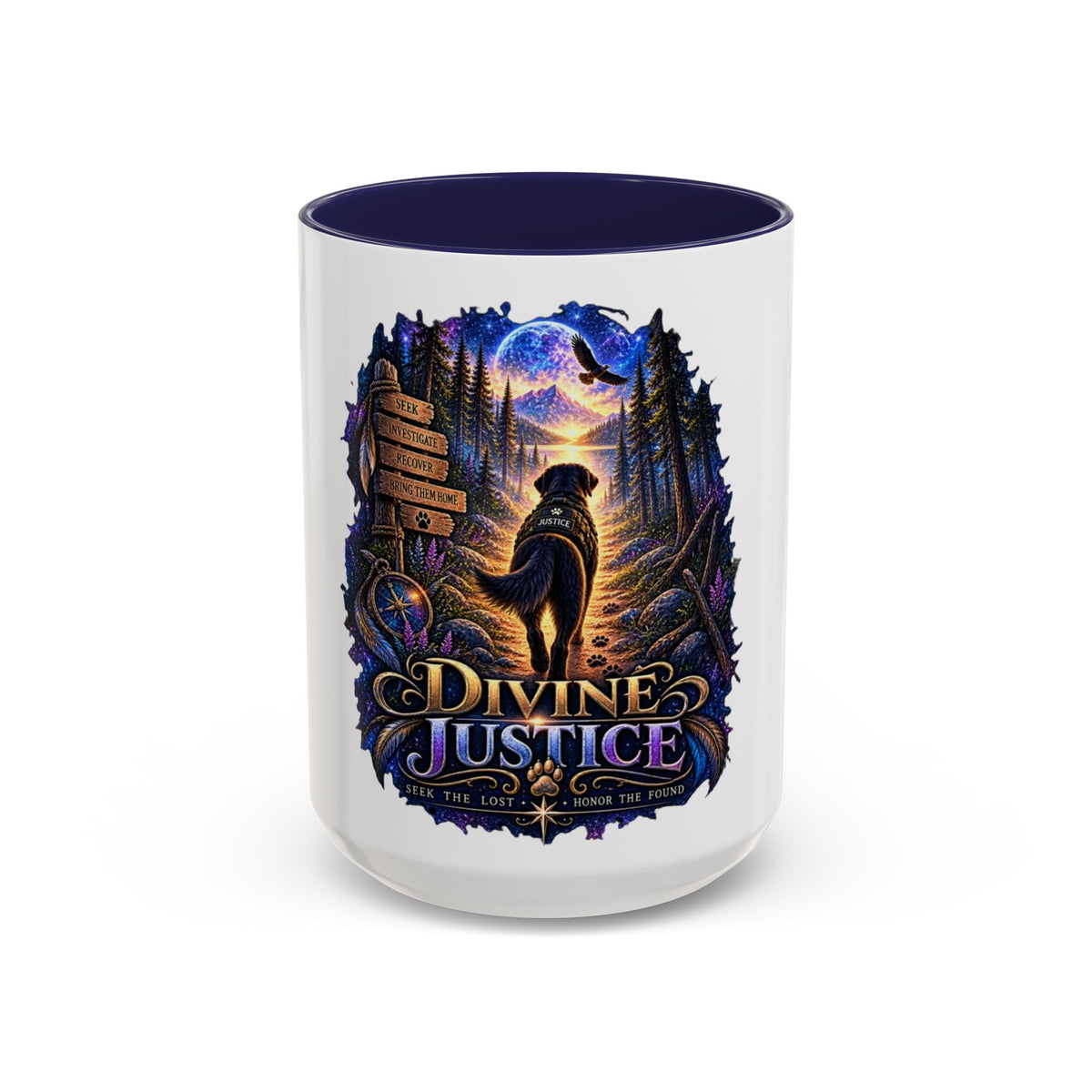 Divine Justice Coffee Mug — Search Dog Support 11/15oz Accent Mug