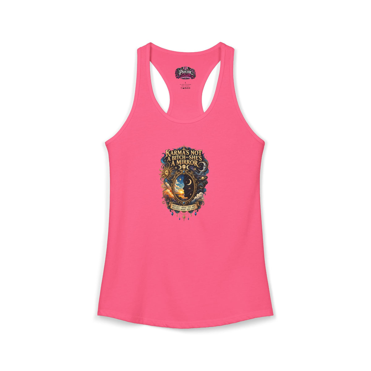 Karma's Not a Bitch she's a Mirror" Statement tank
