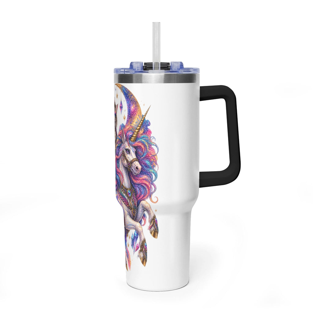 40oz Magical Unicorn Cat Tumbler – Colorful Fantasy Vacuum Insulated Cup