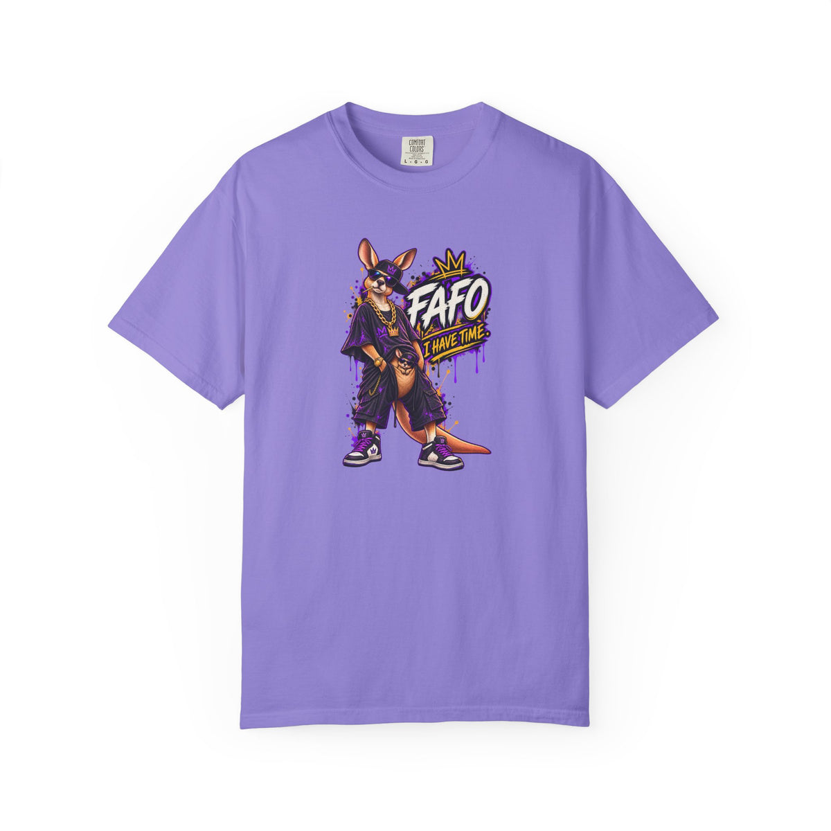 FAFO Kangaroo Graphic T-Shirt — Streetwear Retro Animal Design