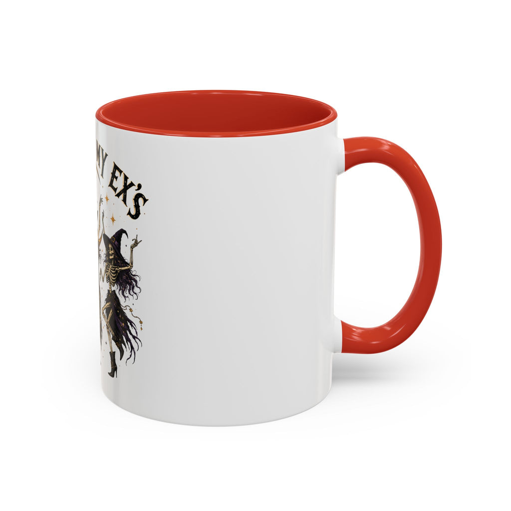 Hexes on My Ex's Witch Coffee Mug — Funny Halloween Accent Mug (11/15oz)