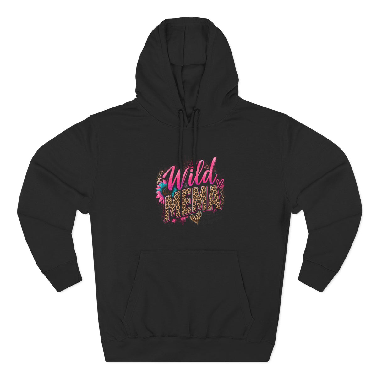 Wild Heart MEMA Leopard Print Hoodie — Women’s Trendy Graphic Pullover