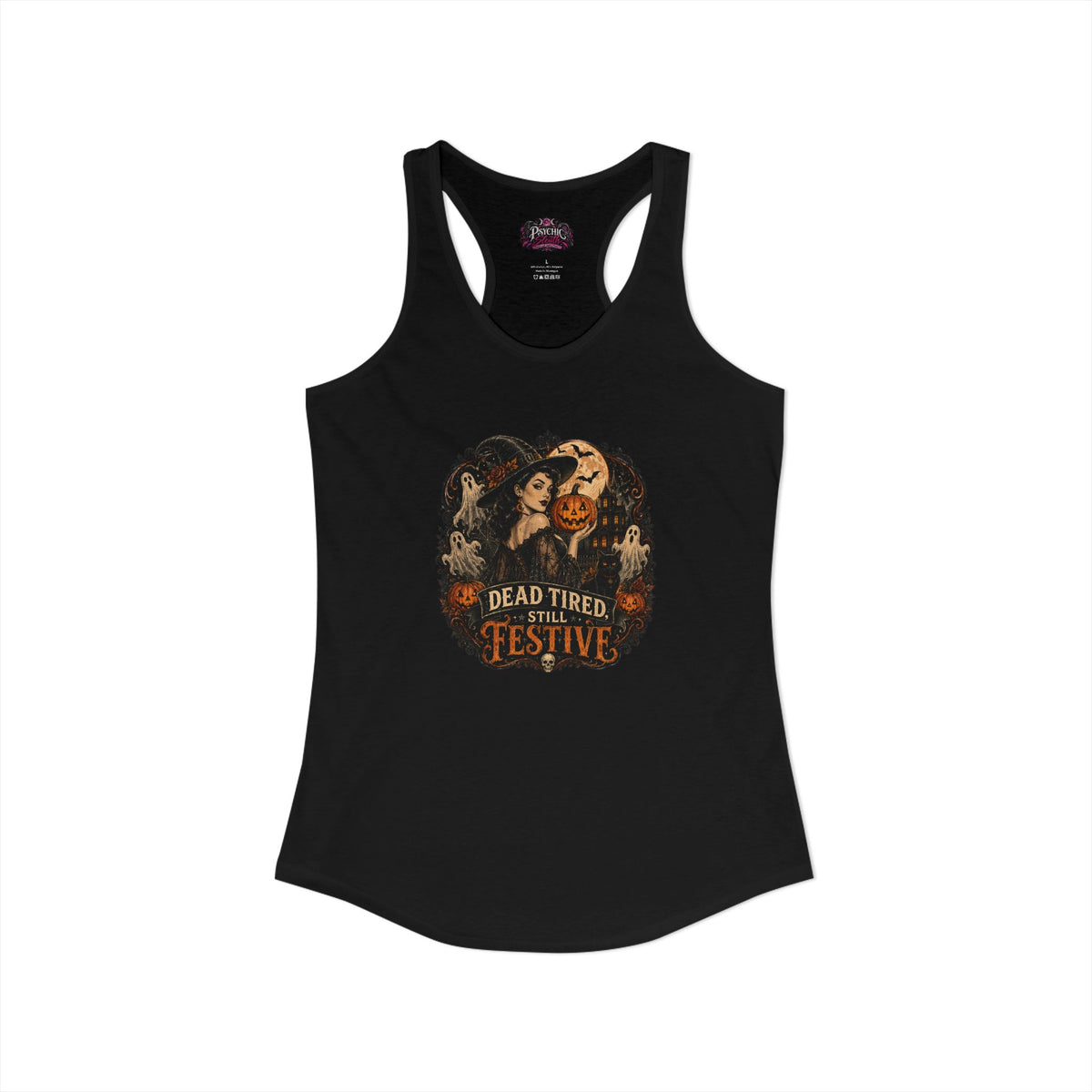 Dead Tired Humor Halloween Tank
