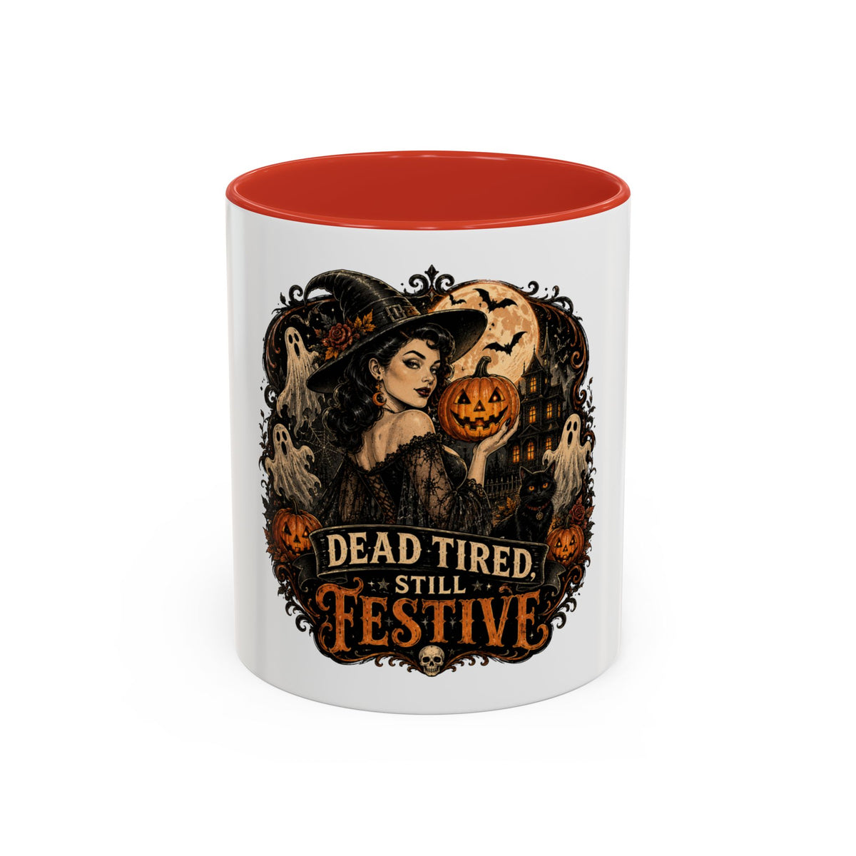 Dead Tired Still Festive Halloween Coffee Mug