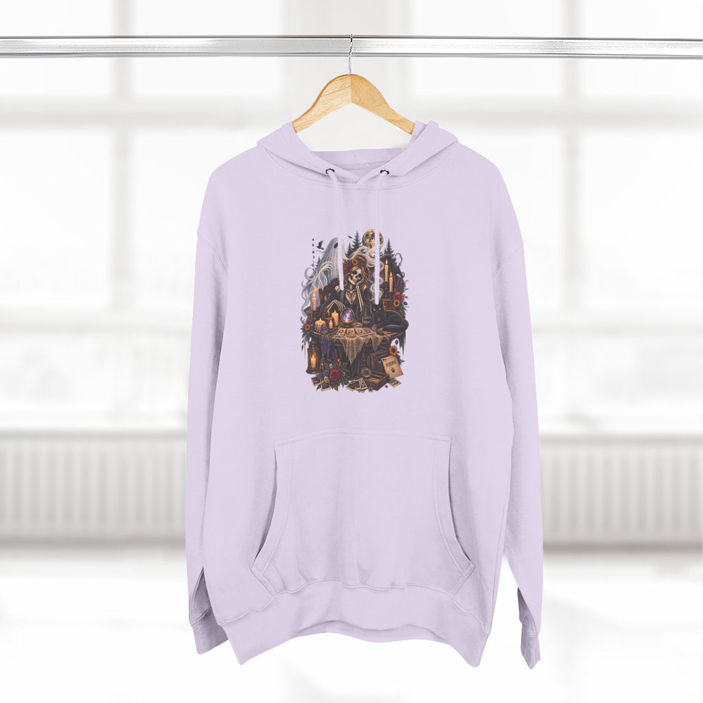Skeleton, Cat and Ghost Tarot Seance- Paranormal Tees