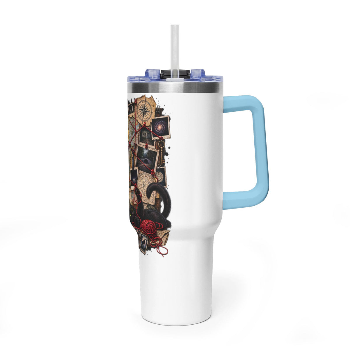 Mystery Board 40oz Vacuum Tumbler — Detective Case Files Design