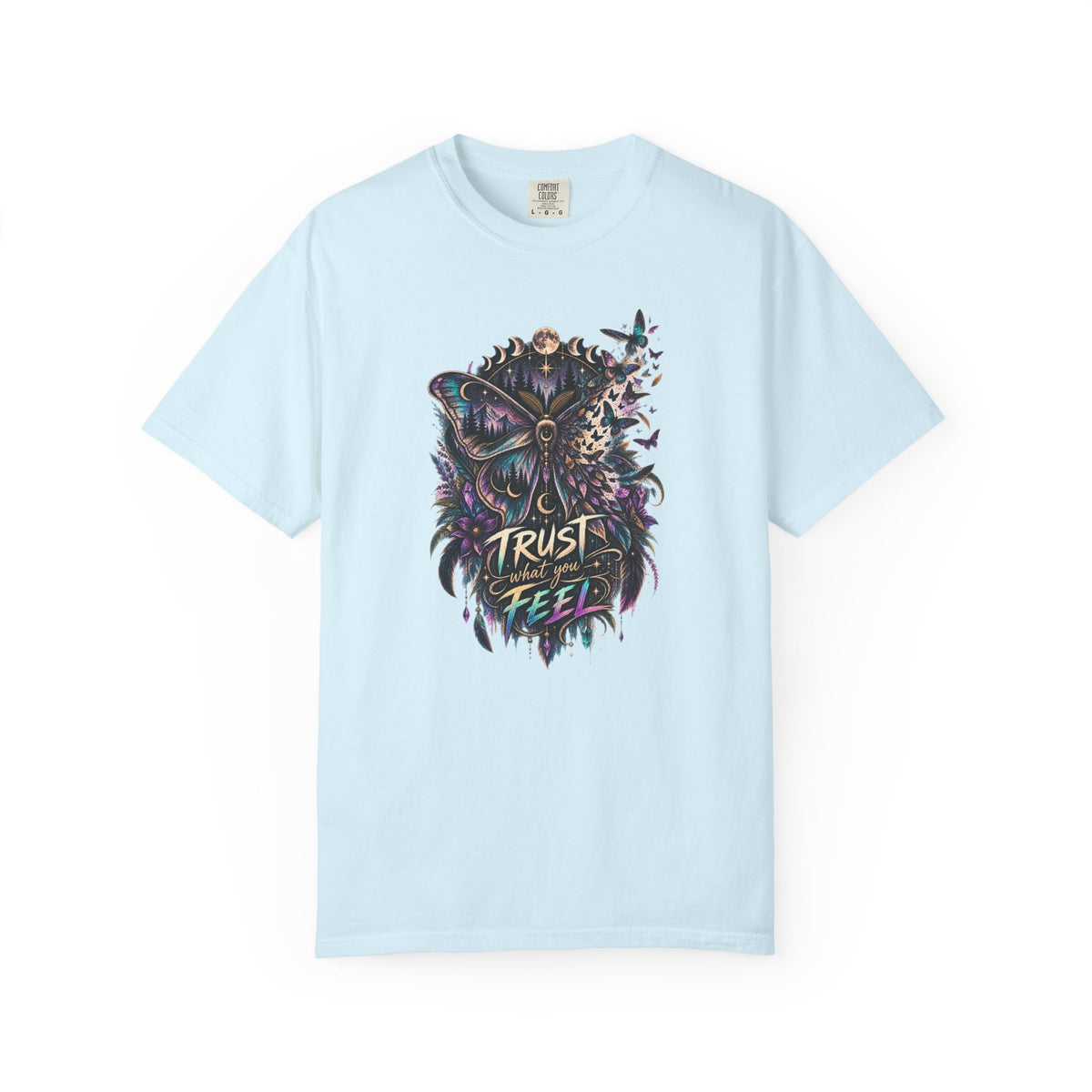 Moth Trust what You feel Empowerment Tee — Mystical Tee