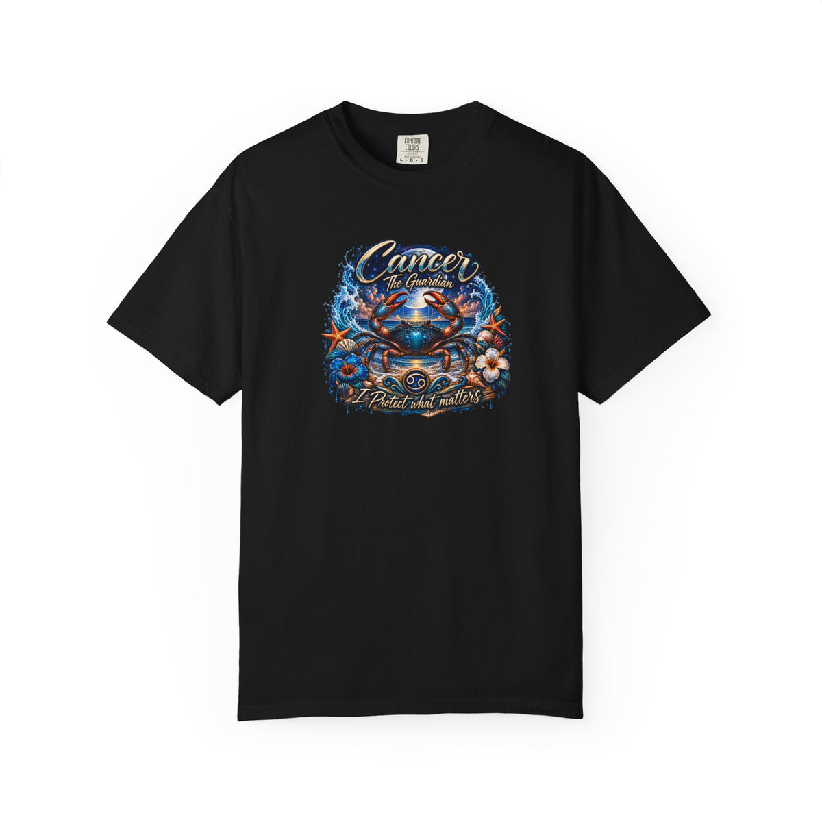 Cancer The Guardian Zodiac Tee- Born Devoted