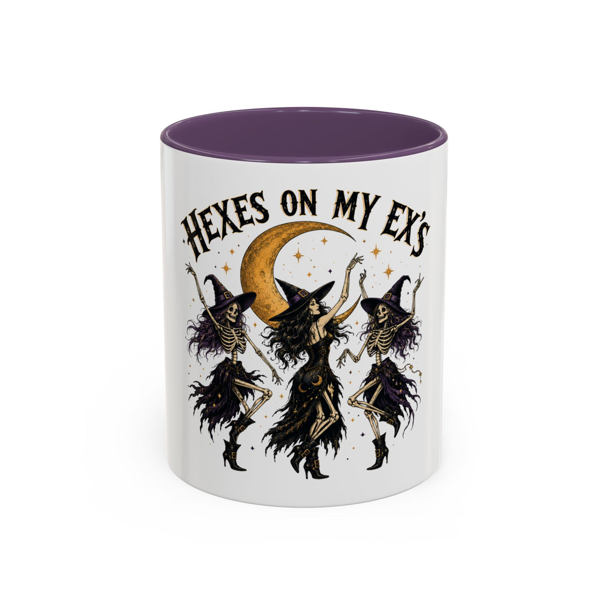 Hexes on My Ex's Witch Coffee Mug — Funny Halloween Accent Mug (11/15oz)