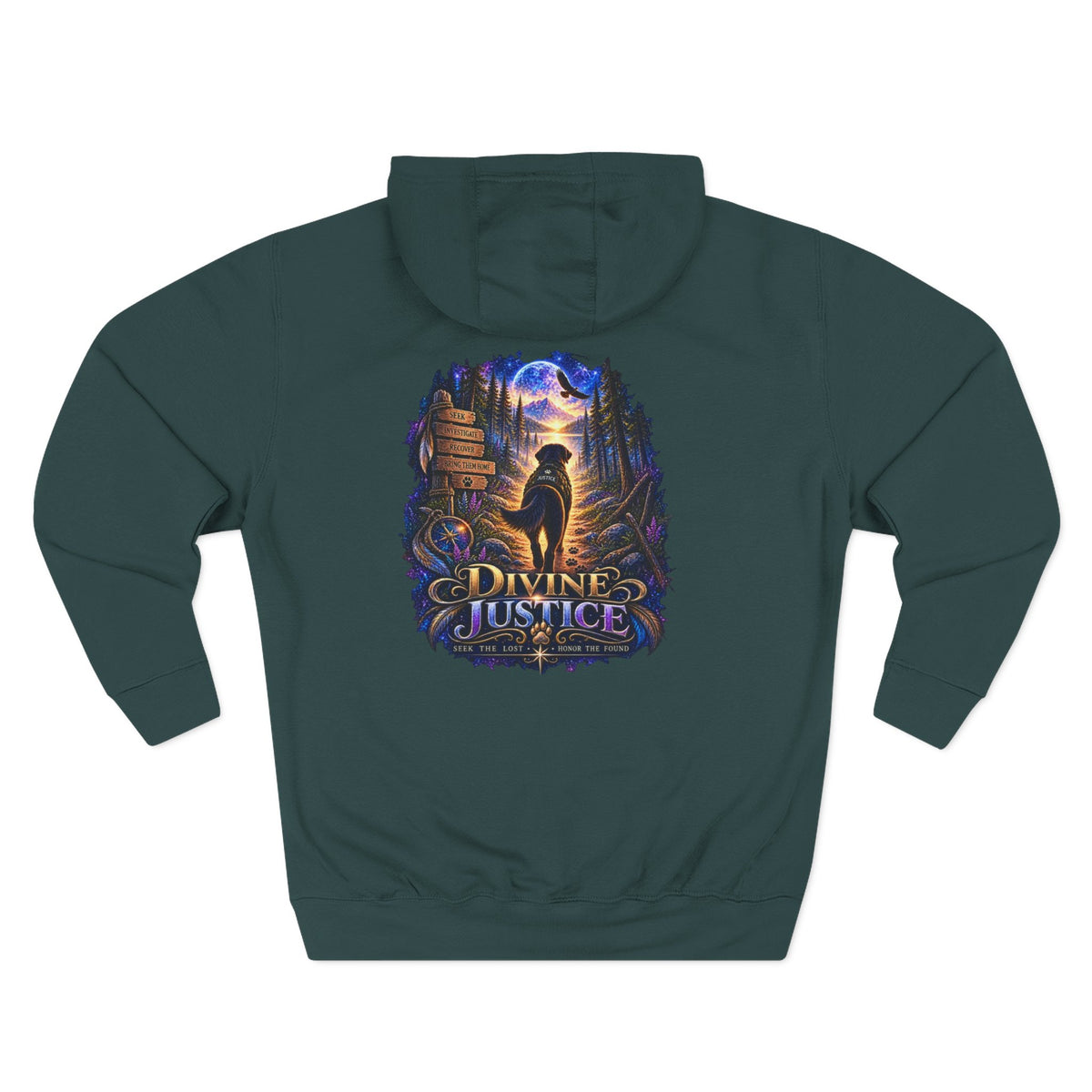 Divine Justice Graphic Hoodie — Support the Mission