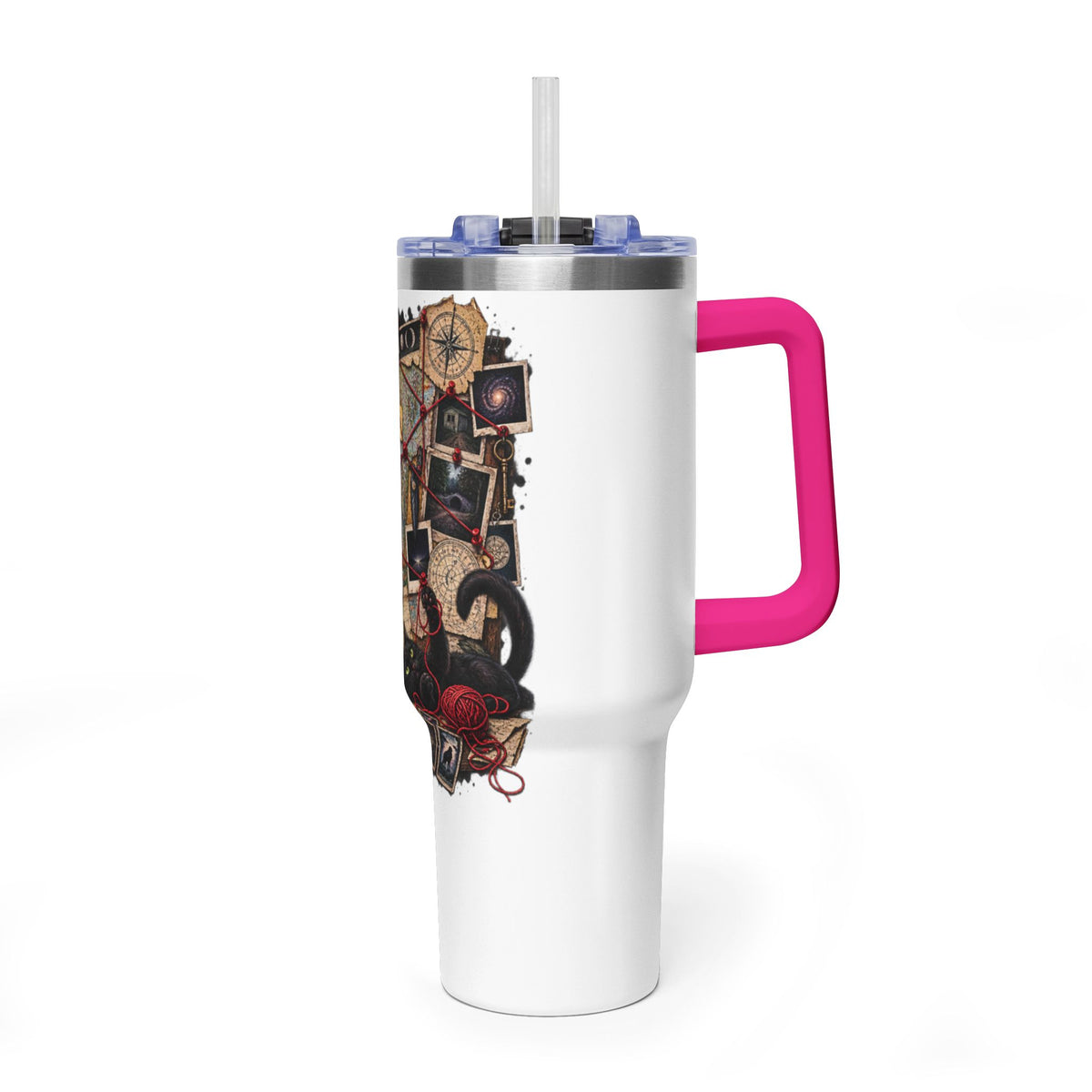 Mystery Board 40oz Vacuum Tumbler — Detective Case Files Design