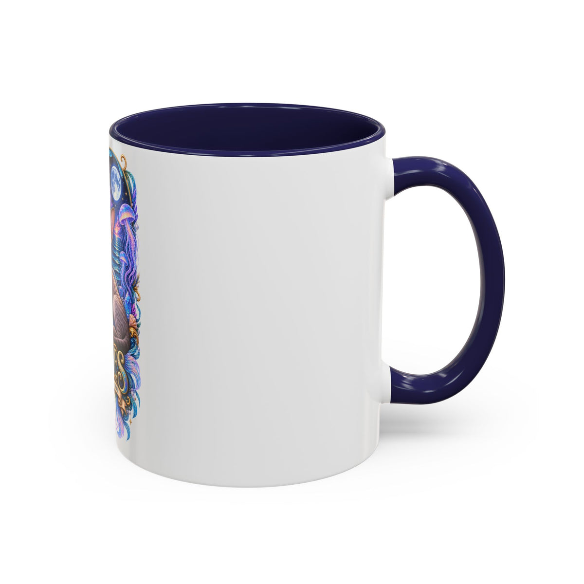 Pisces Devon Rex Cat Accent Coffee Mug — Zodiac Astrology Ceramic Mug (11/15oz)