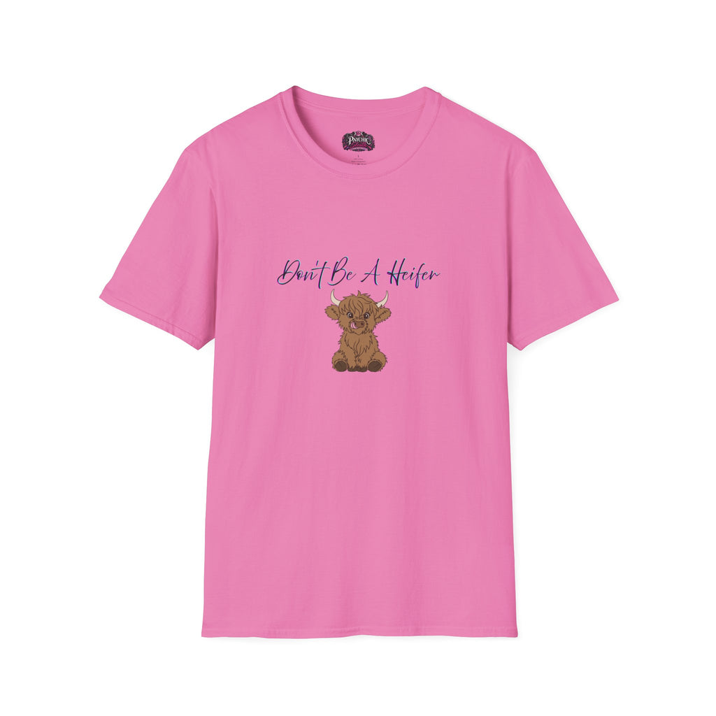 Don't Be A Heifer T-Shirt — Cute Highland Cow Graphic Tee