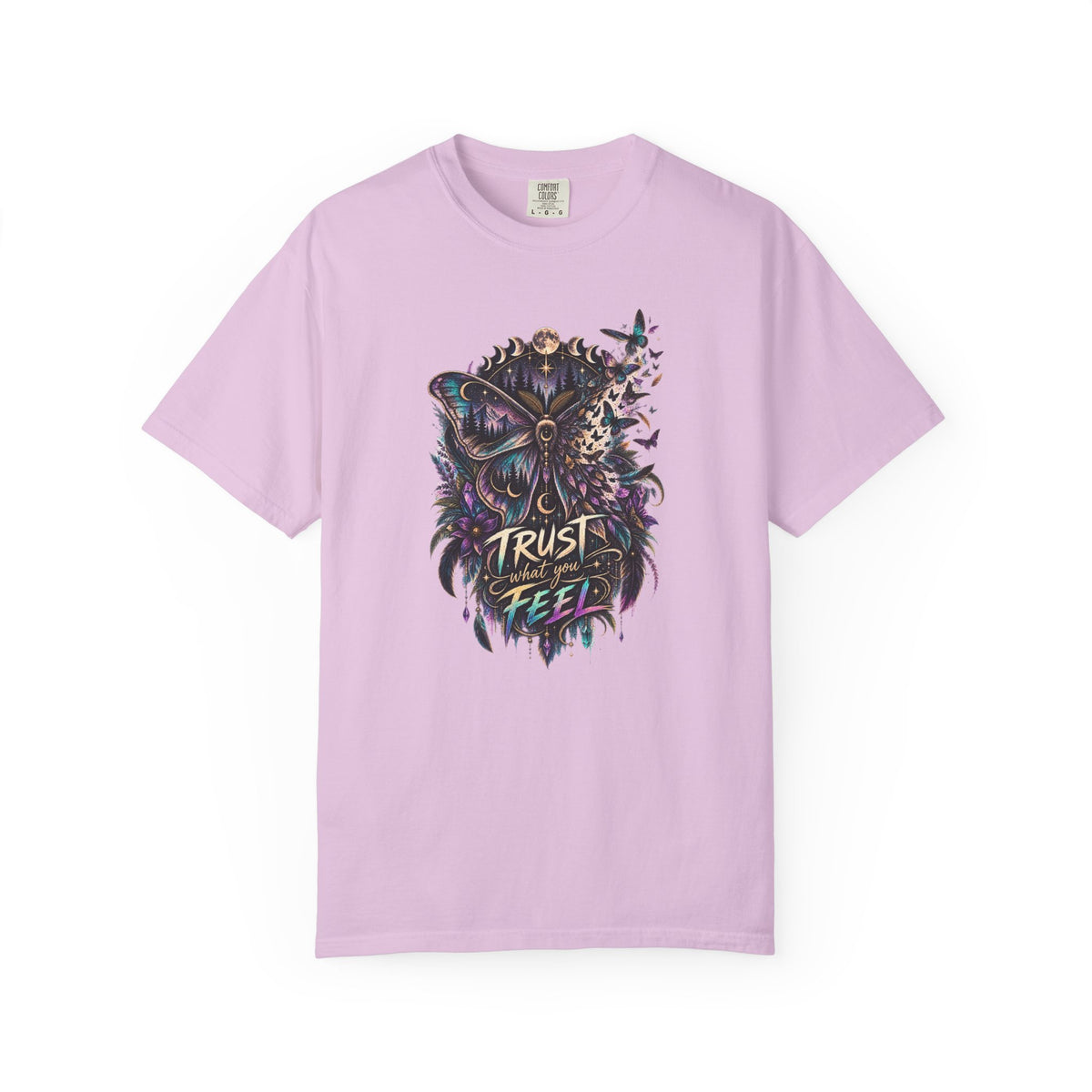 Moth Trust what You feel Empowerment Tee — Mystical Tee