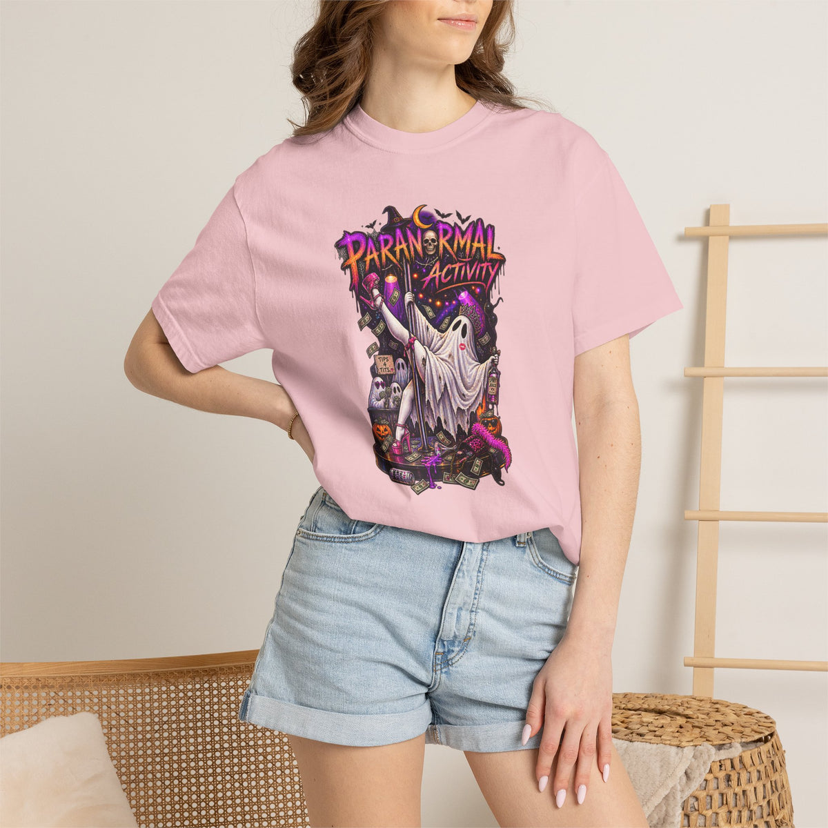 Paranormal Activity Ghost T-Shirt= Halloween ghost tee