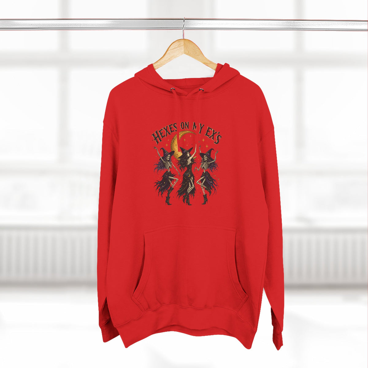 Hexes On My Exes Hoodie — Witchy Witchcraft Graphic Fleece Pullover