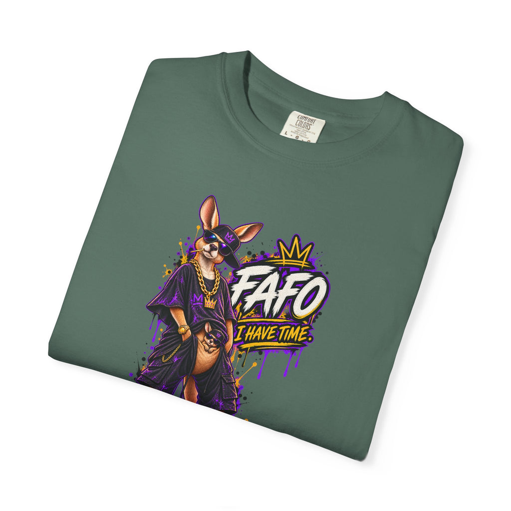 FAFO Kangaroo Graphic T-Shirt — Streetwear Retro Animal Design