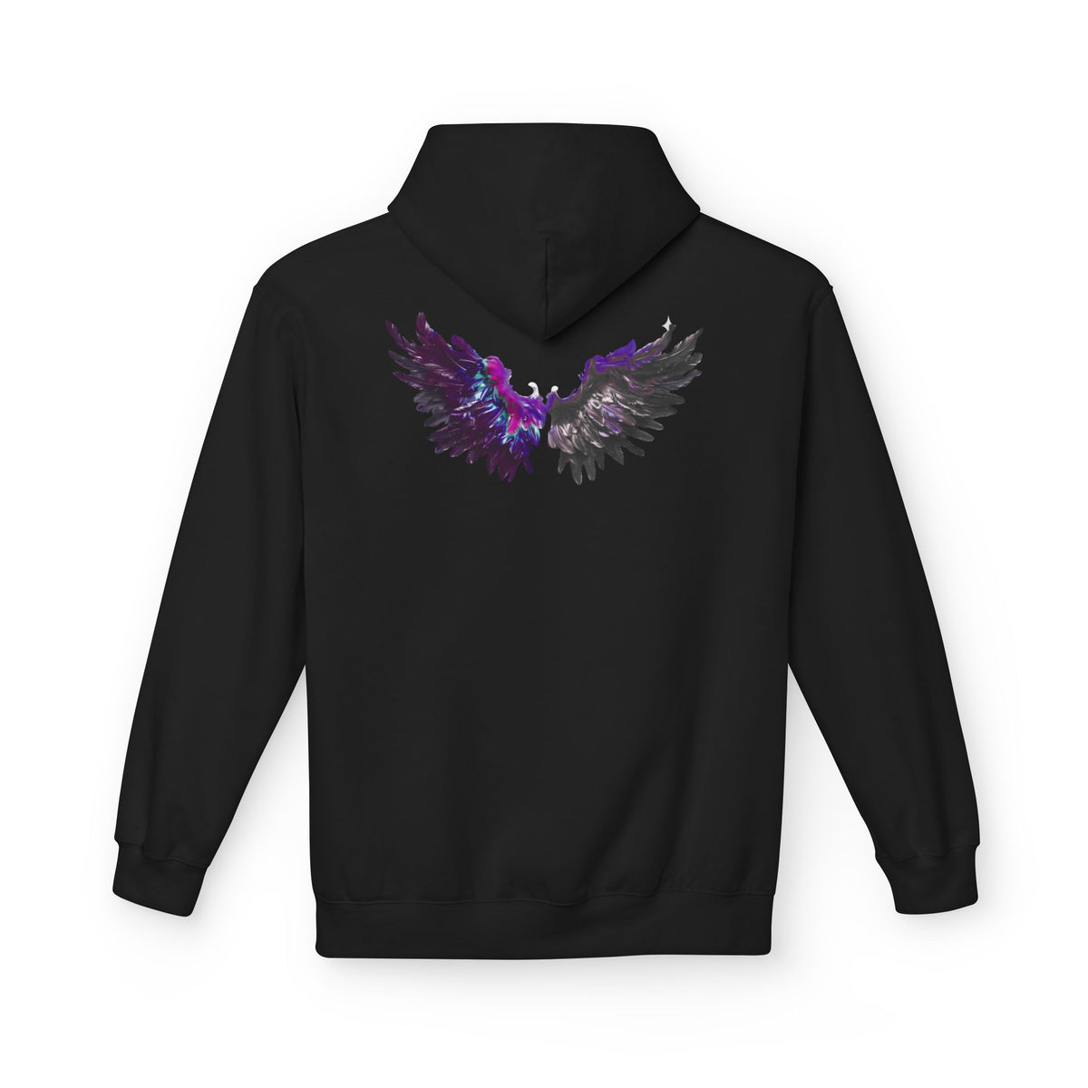 Free Spirit Hoodie — Purple Galaxy Wing Graphic Pullover