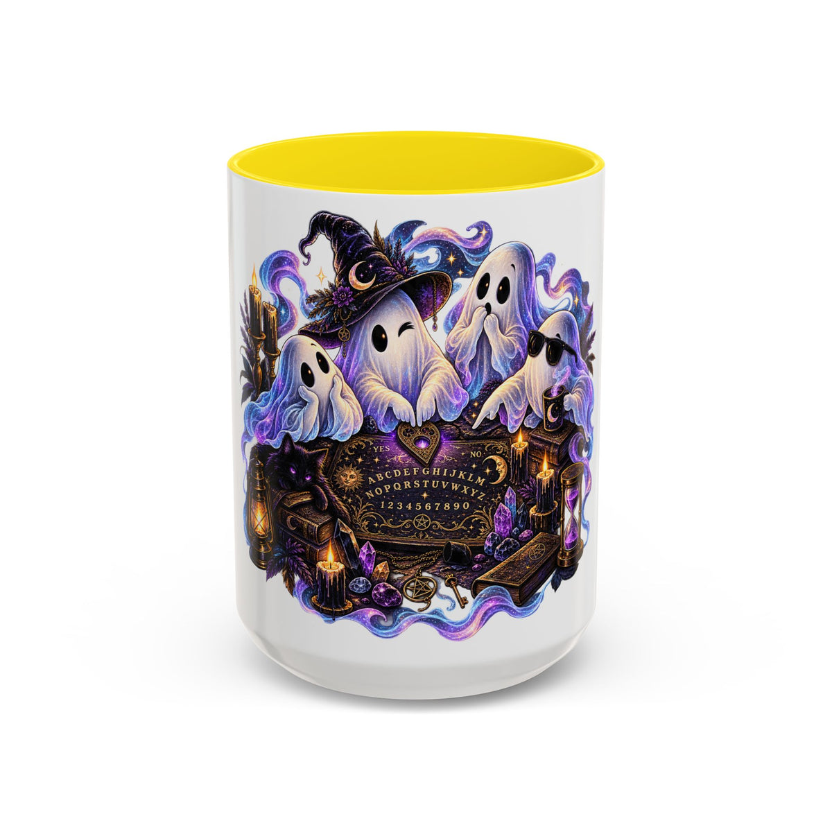Halloween Ghost Ouija Accent Coffee Mug (11/15oz)