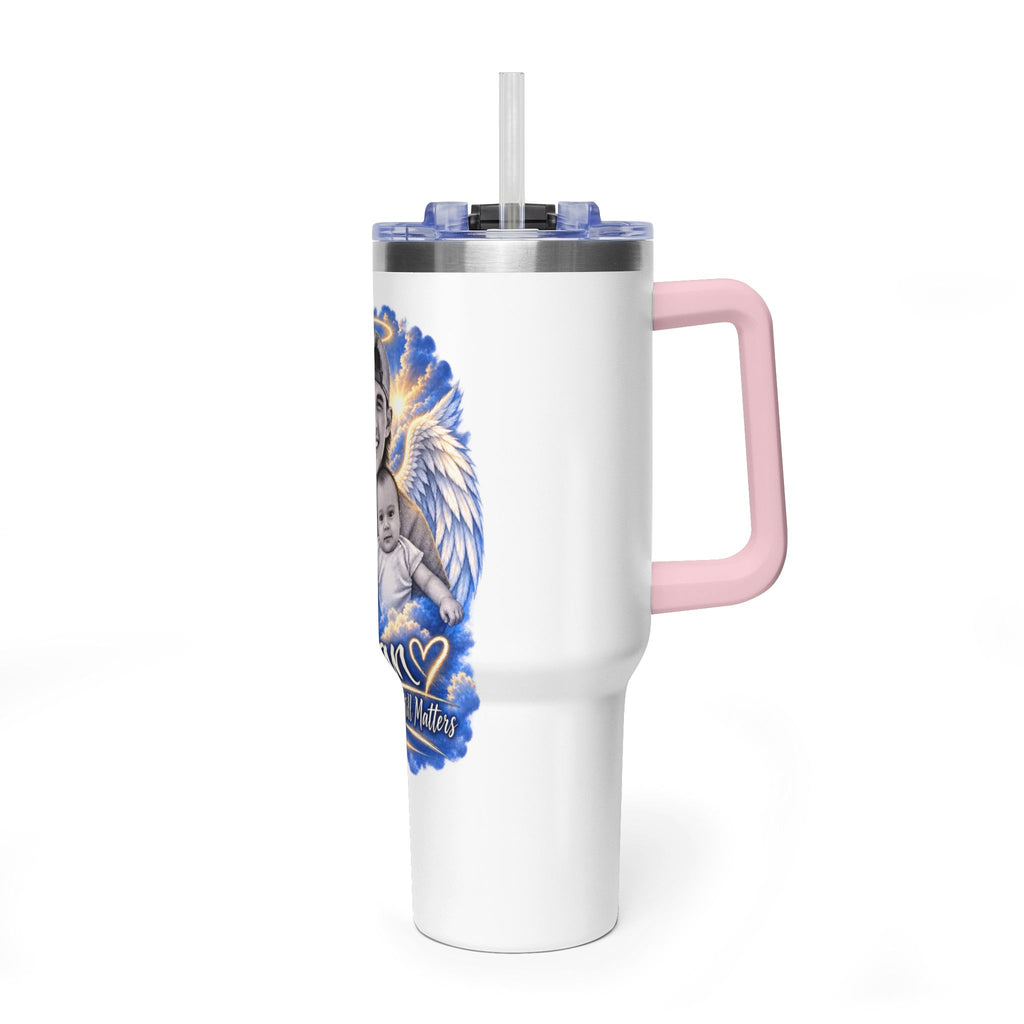 Memorial 40oz Tumbler — Personalized 'Ethan' Angel Wings Keepsake