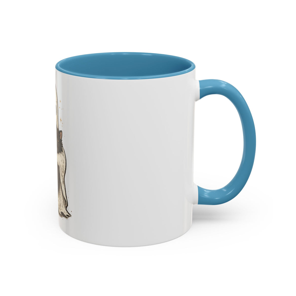 Ghost Hug Mug — Cute Ghost Holding Black Cat Accent Coffee Mug (11/15oz)
