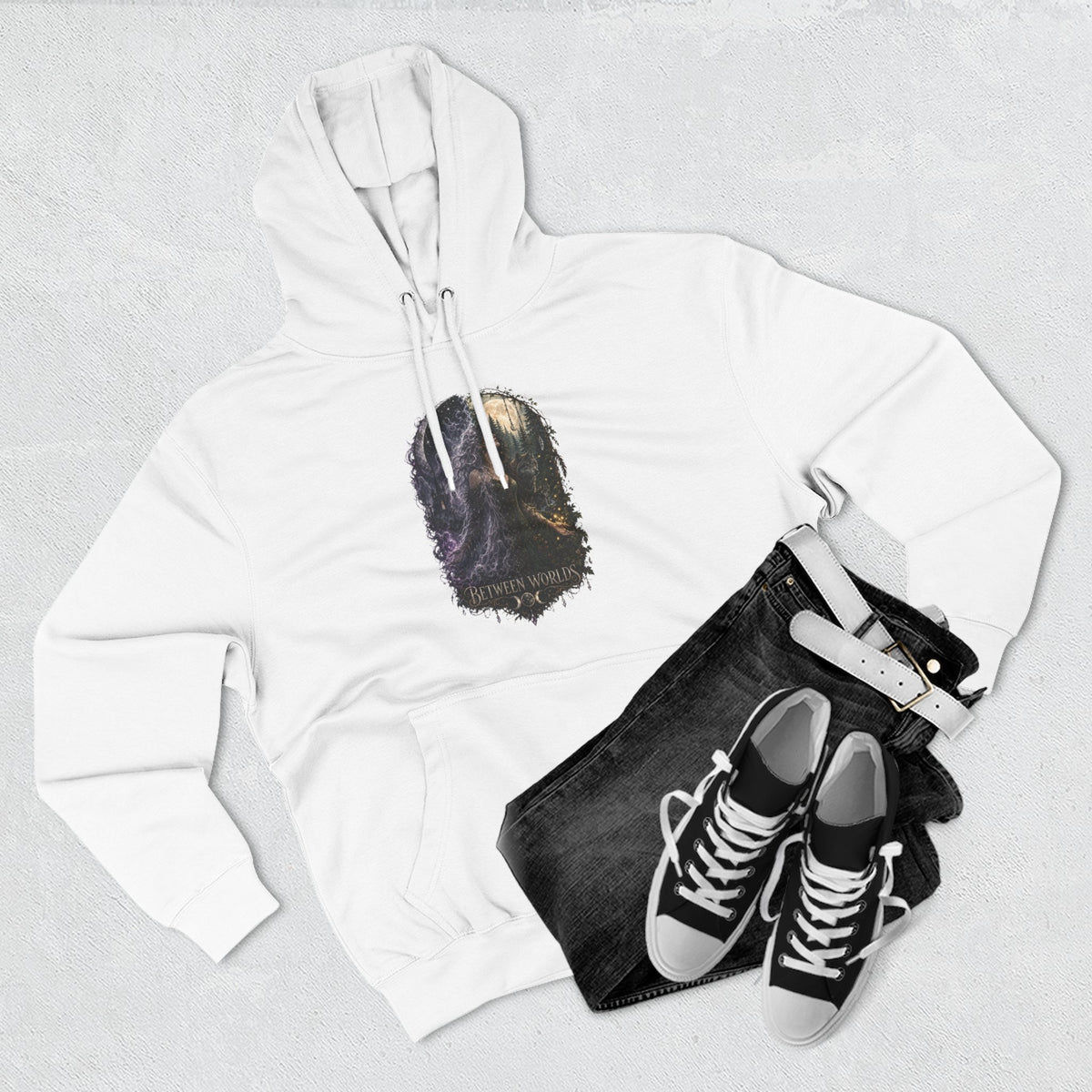 Witchy Between Worlds Ghostly Gothic Hoodie