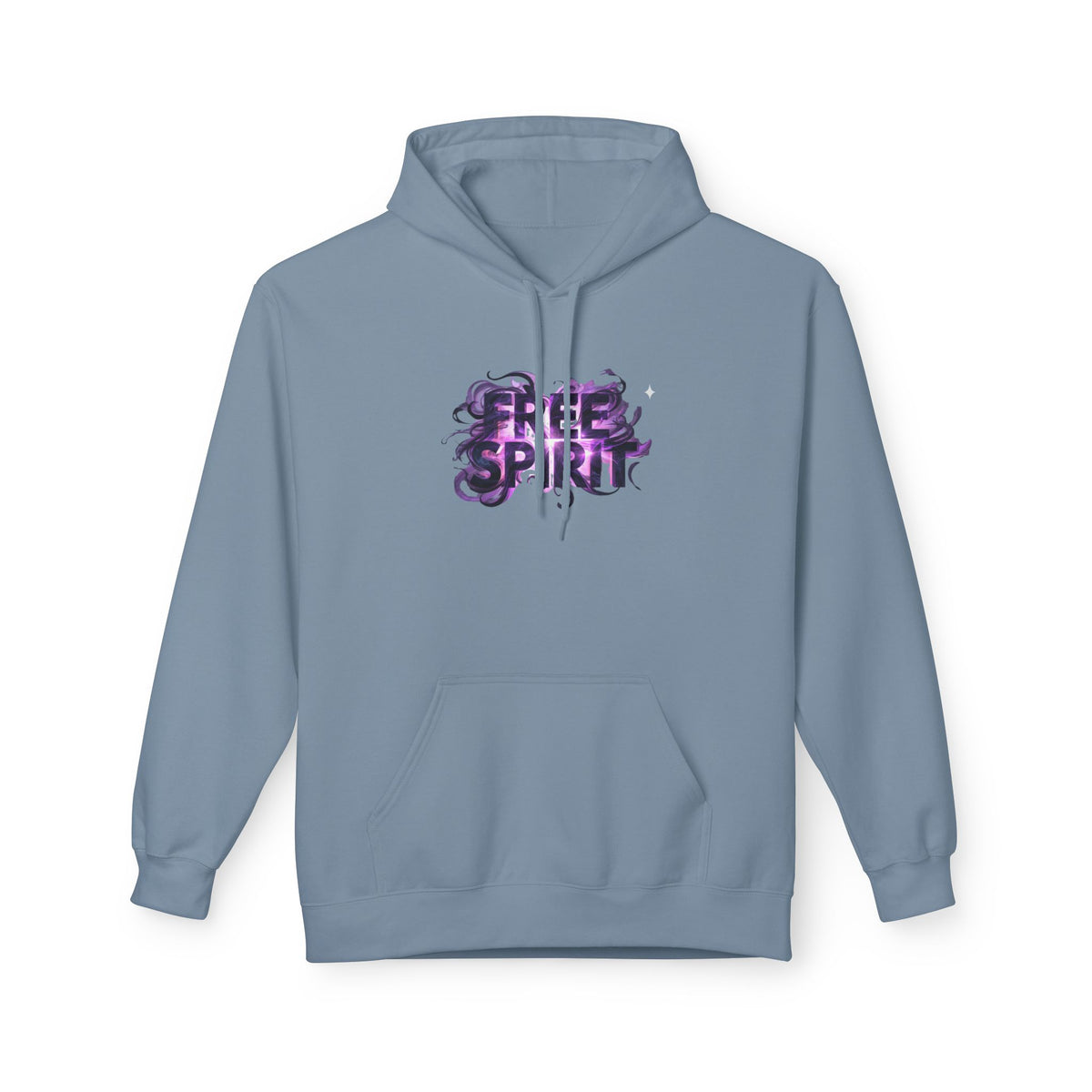 Free Spirit Hoodie — Purple Galaxy Wing Graphic Pullover