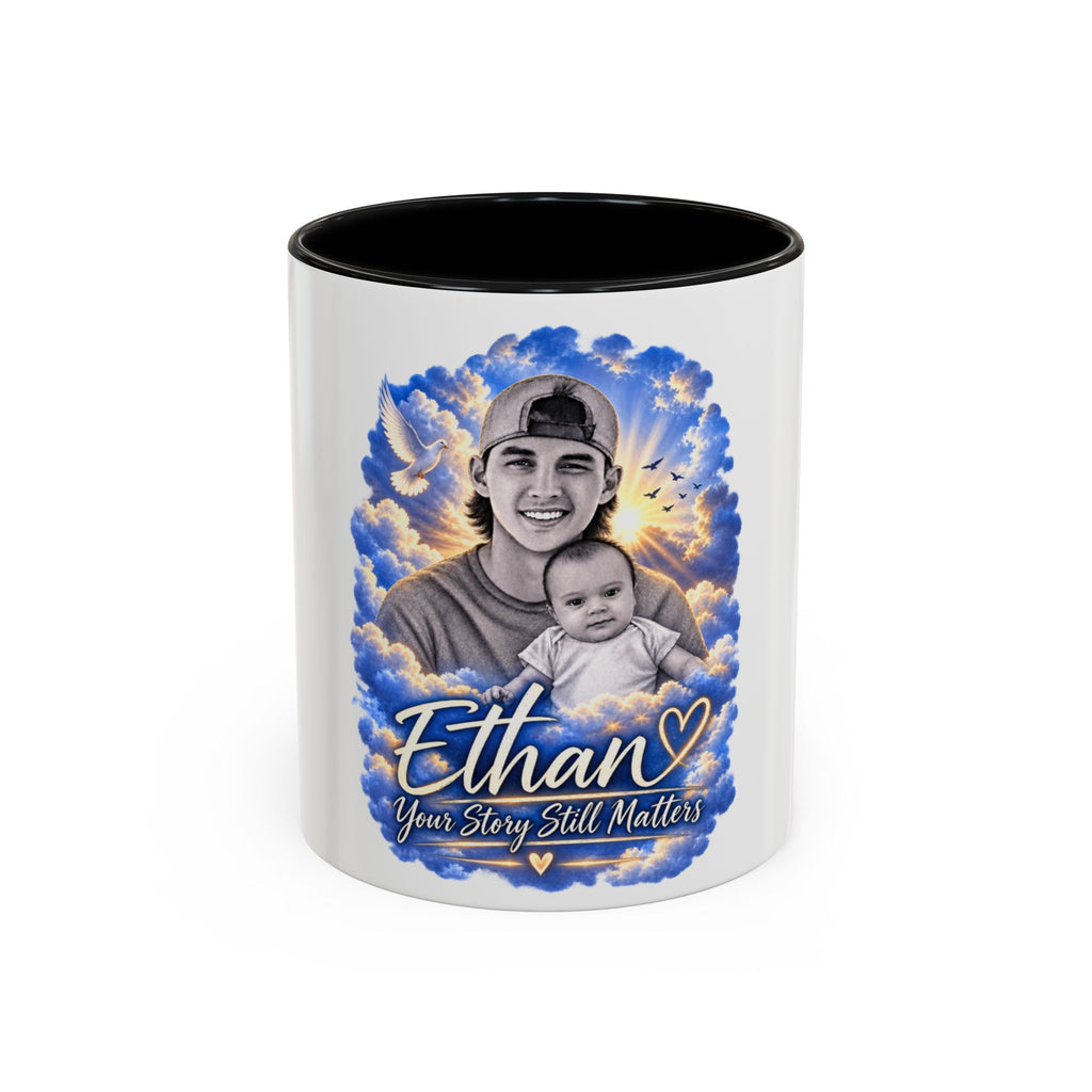 Memorial Photo Coffee Mug - "Ethan" Personalized Keepsake (You Story Still Matters)