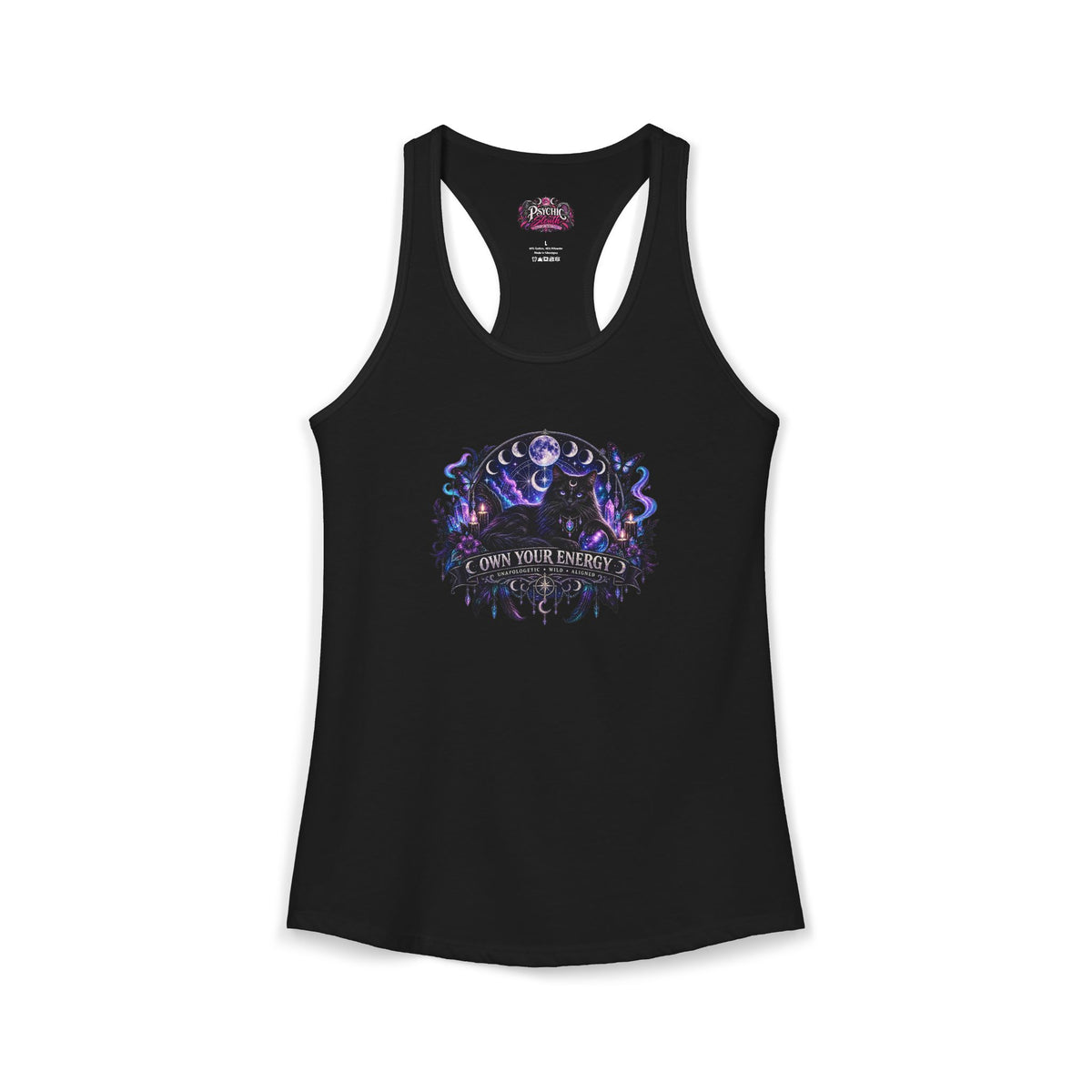 Own your Energy Majestic Black Cat Tank