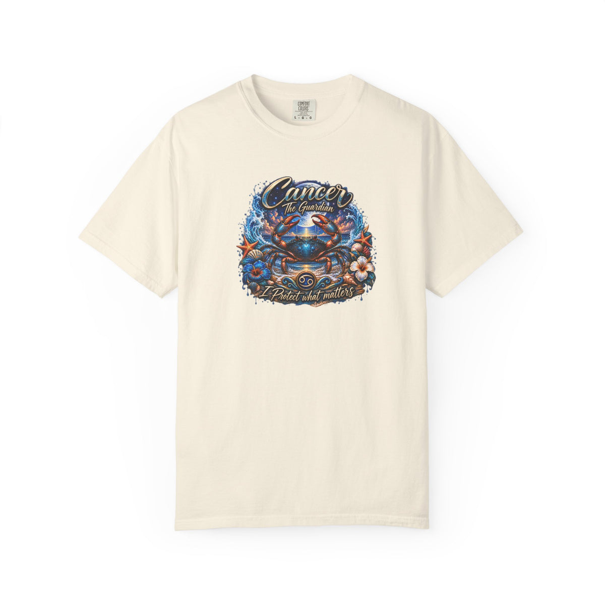 Cancer The Guardian Zodiac Tee- Born Devoted