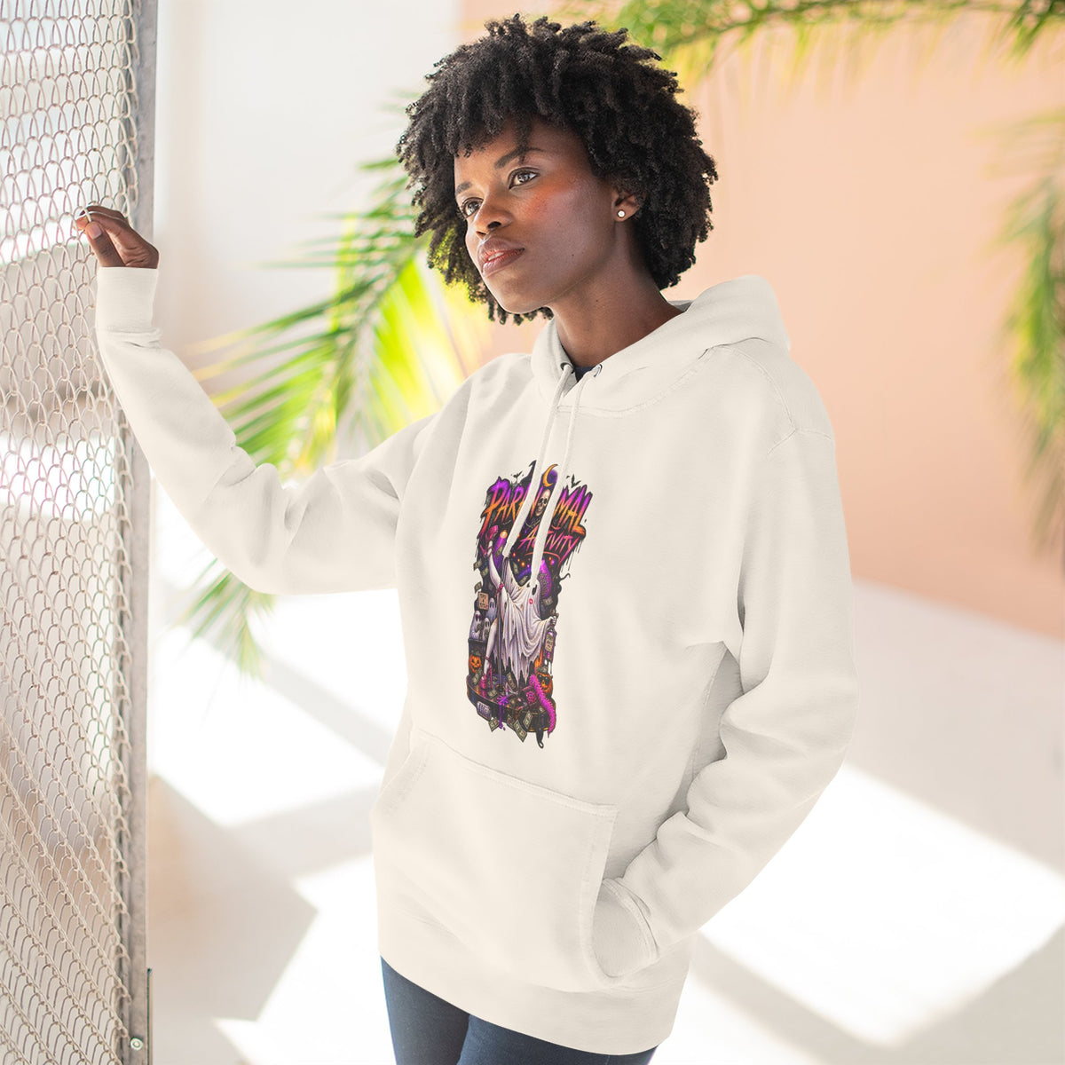 Paranormal Activity Ghost Pole Dancing — Retro Halloween Graphic Pullover