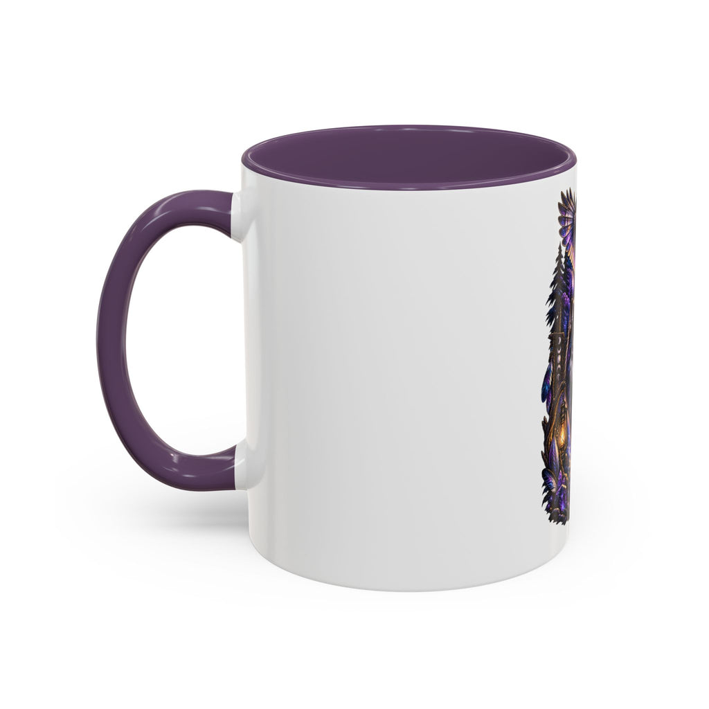 Guided by the Unseen Coffee Mug — Wolf & Owl Spirit Animal Accent Mug (11/15oz)