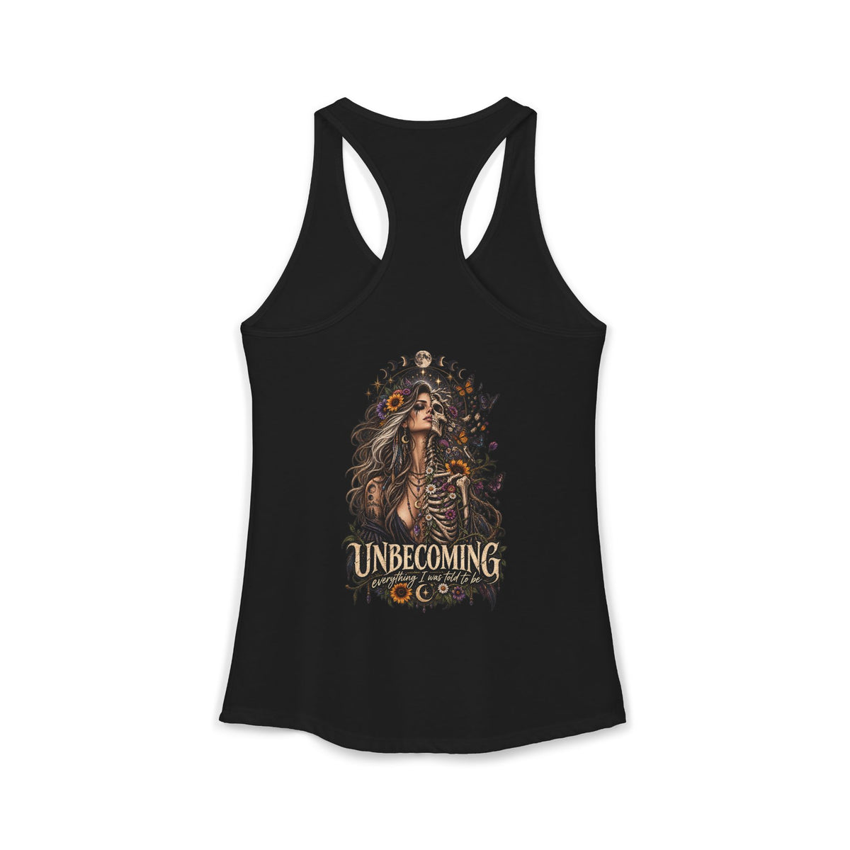 Unbecoming Woman Skeleton Gothic Tank