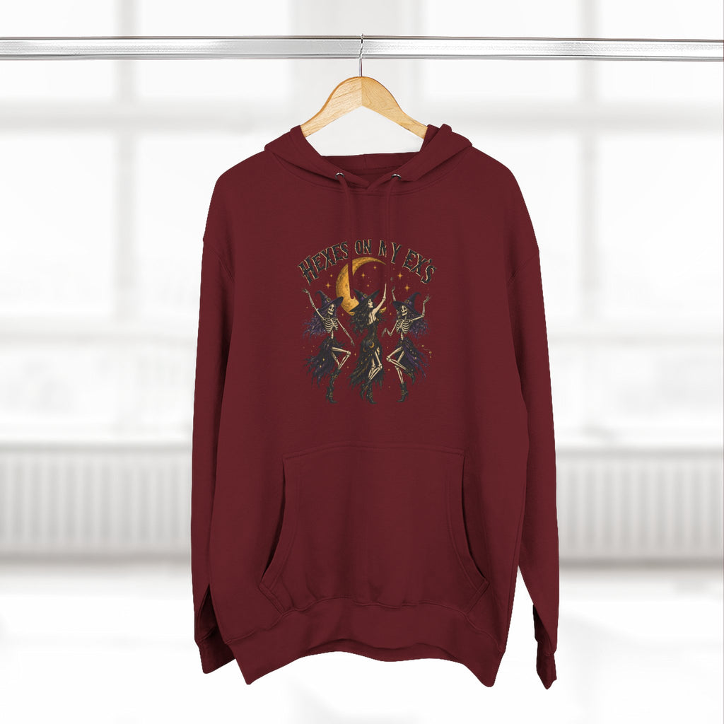 Hexes On My Exes Hoodie — Witchy Witchcraft Graphic Fleece Pullover