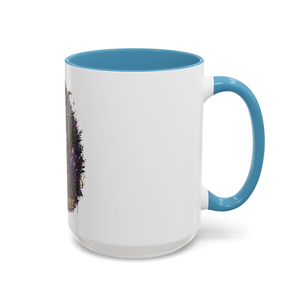 Protected, Guided & Unfuckwithable Wolf Coffee Mug — Spiritual Mystic Accent Mug (11/15oz)