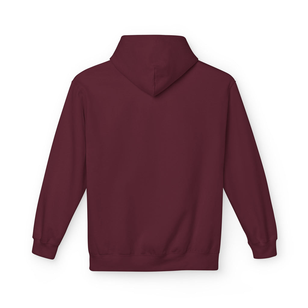 Glow Different Hoodie — Pastel Brush Script Inspirational Pullover