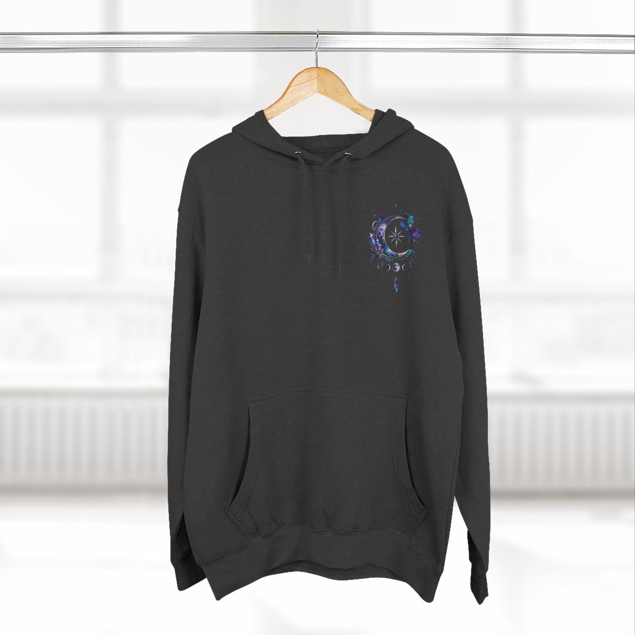 Mystic Moon Hoodie — "Trust the Signs" Celestial Fleece Pullover