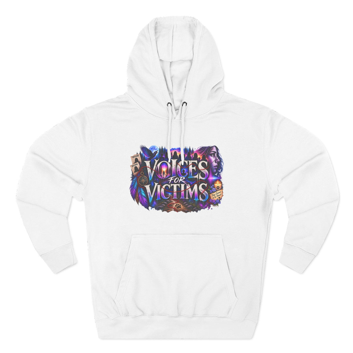 Voices for Victims Graphic Hoodie — Support & Awareness Pullover