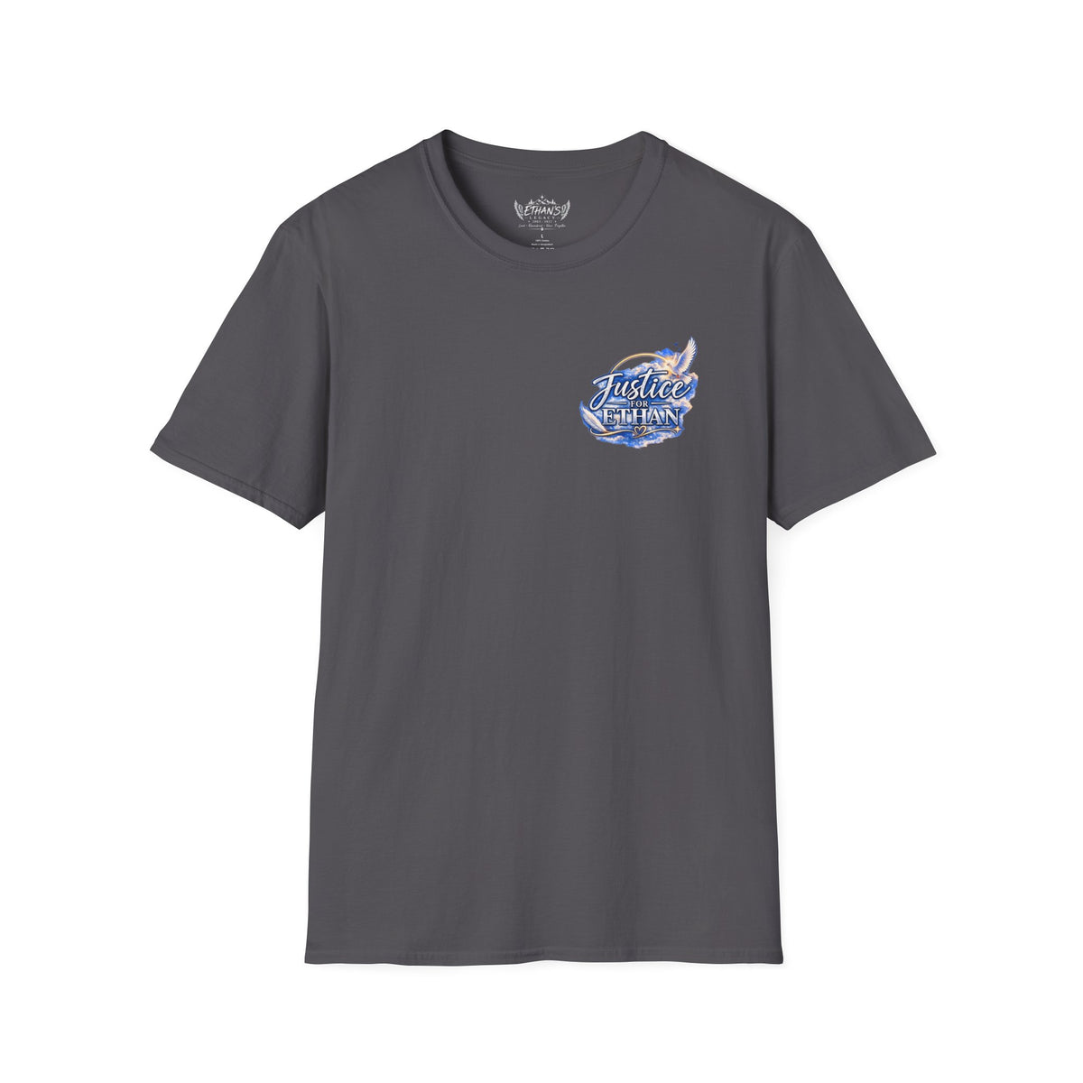 T-Shirt — "Justice for Ethan" " Your story still matters" Memorial Tee ( Angel Wing Edition)